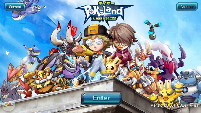 Neues Pokemon-Spiel von legendären Monster-Links IOS/Android, Pocket-Monster-Remake HD-Hintergrundbild