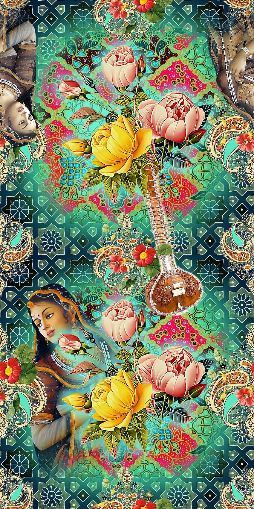 D yuvraj, madhubani art HD phone wallpaper