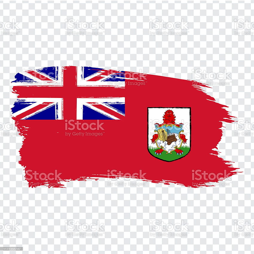 ✓ Flag Bermuda from brush strokes. Flag Bermuda on transparent backgrounds for your web site design, logo, app, UI. Stock vector. EPS10. Stock HD phone wallpaper