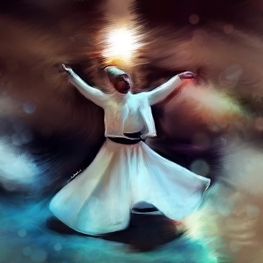Sufi-Tanzgemälde HD-Handy-Hintergrundbild