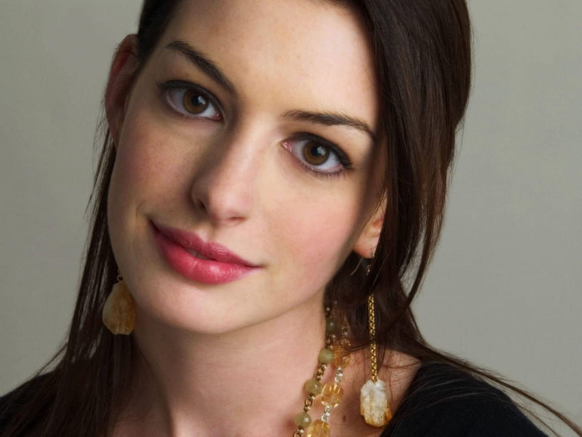 Gesicht Anne Hathaway, Anne Hathaway HD-Hintergrundbild