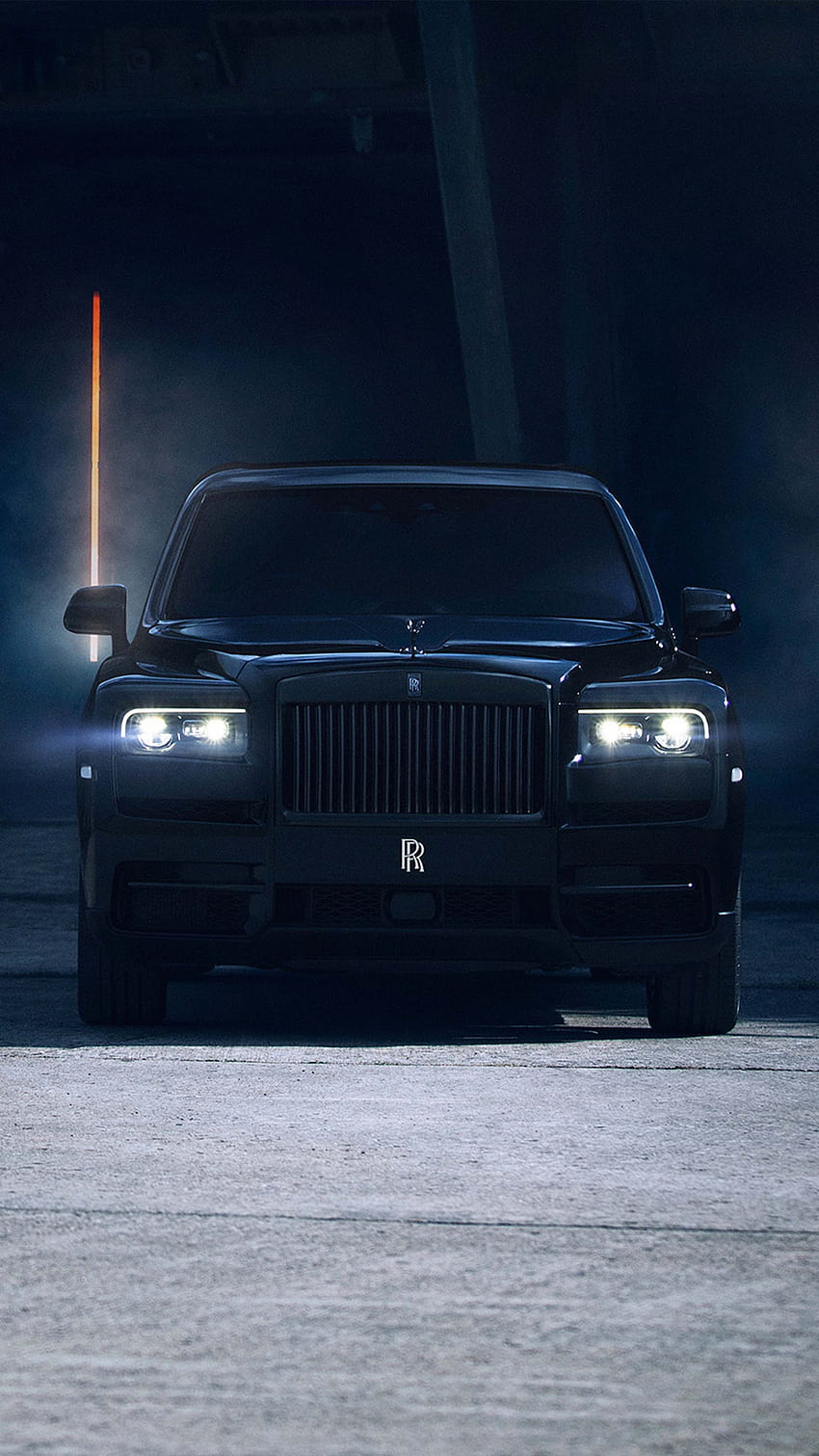 Rolls Royce Cullinan Black Badge 2019 Ultra Mobile, schwarze Rolls Royce HD-Handy-Hintergrundbild