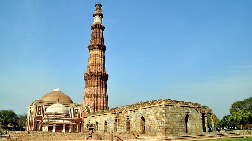 Of The Qutub Minar Monument In New Delhi HD wallpaper