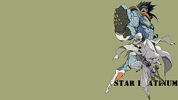 Zack Chua - Jotaro Kujo & Star Platinum - Low Polygon Wallpaper