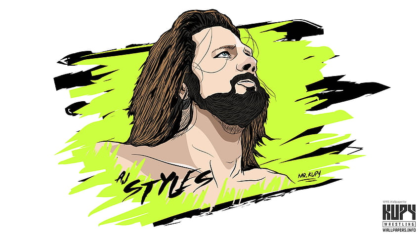 AJ Styles WWE Art !, wwe 2019 HD wallpaper