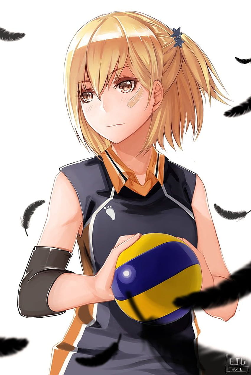 Cute Anime Girl Volleyball, volleyball anime HD phone wallpaper