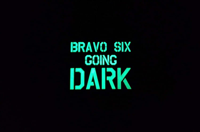 Bravo Six Going Dark PVC Morale Patch GITD Multicam Modern Warfare 3.5 papel de parede HD