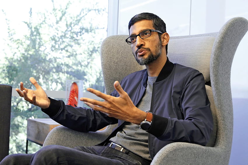 Google-CEO erkennt Bedenken wegen Datenmonopols Sundar Pichai an HD-Hintergrundbild