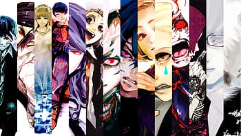 Download wallpaper 1366x768 tokyo ghoul, dark, anime boy, artwork, tablet,  laptop, 1366x768 hd background, 18584