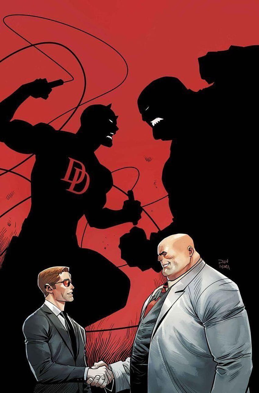 Daredevil vs. Kingpin by Dan Mora, daredevil vs kingpin HD phone wallpaper