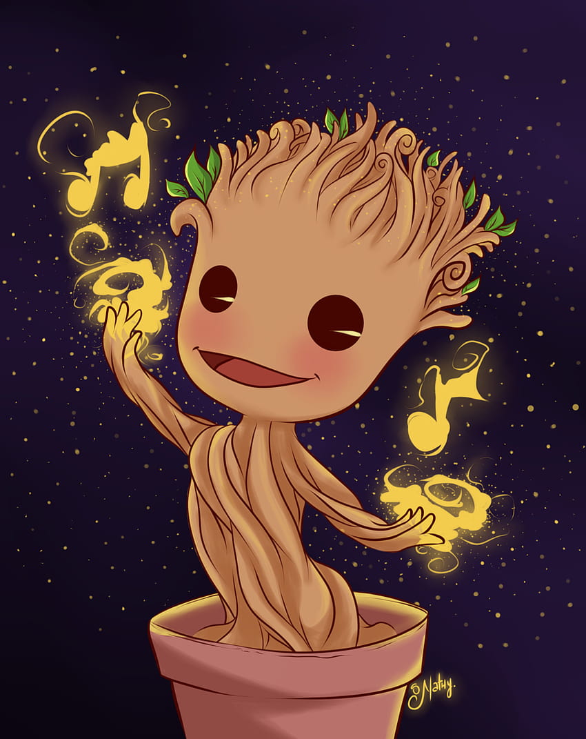 Groot cute dancing version by SNathy [900x1134] for your , Mobile & Tablet, cute baby groot HD phone wallpaper