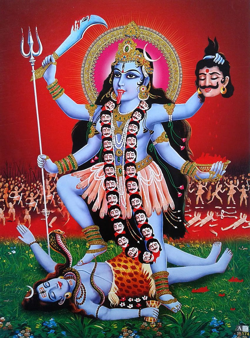 8,5x11-инчов плакат Kali Maa Kaali Mata • $2,20 през 2020 г., опасна кали мата HD тапет за телефон