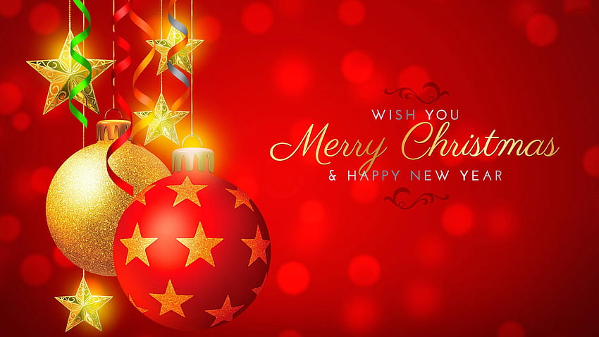 Wish You Merry Christmas and Happy New Year, happy christmas 2020 HD wallpaper