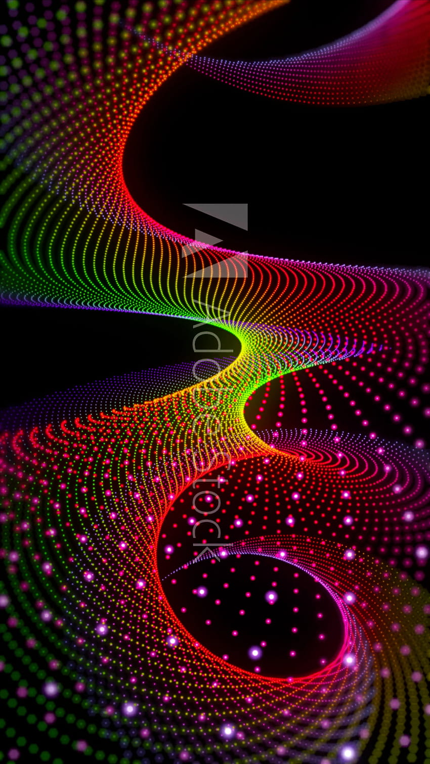 Abstract colorful vortex fractal shape., fractal colorful art shape pattern HD phone wallpaper