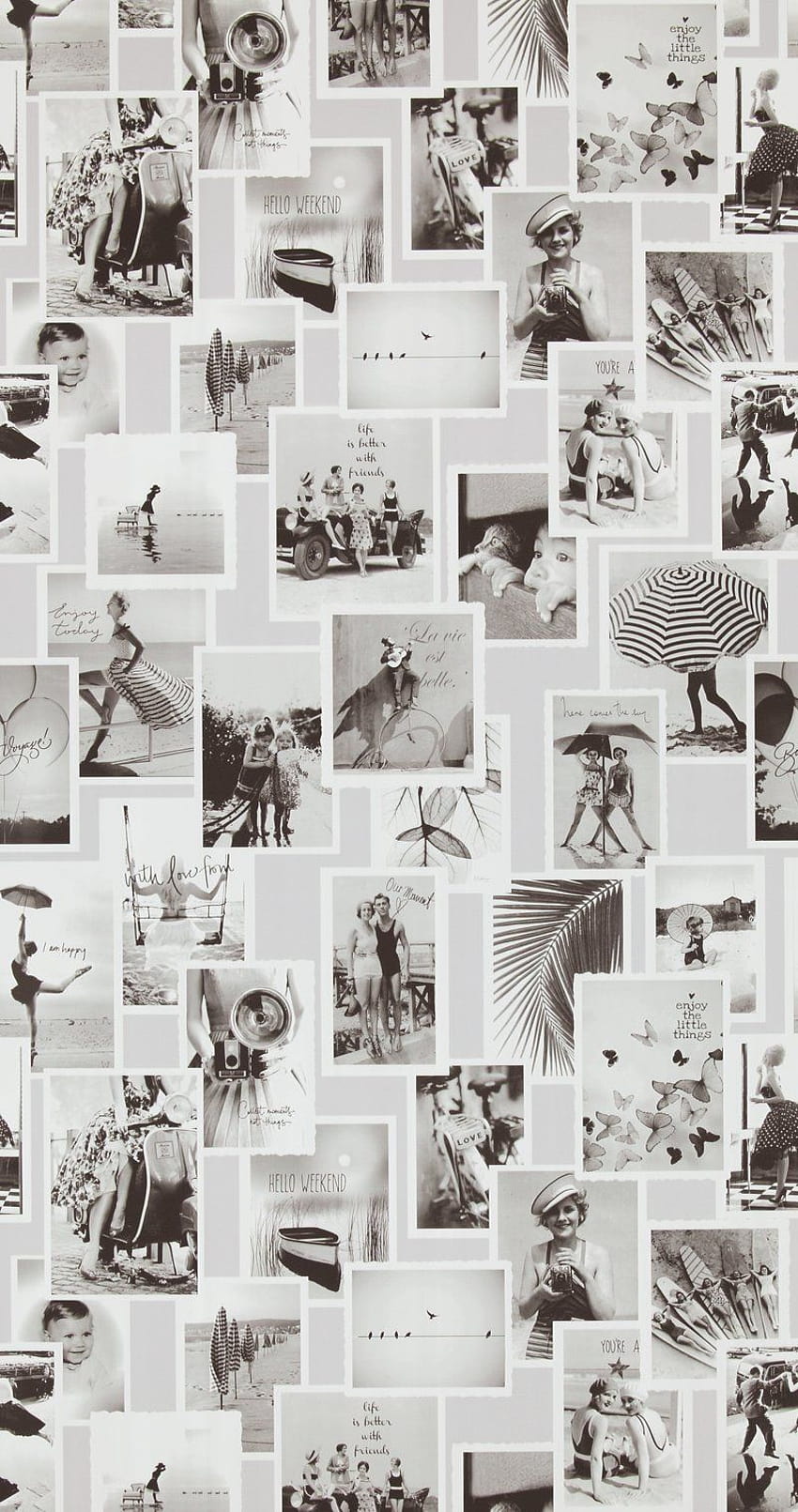 Black and White Memories R4347, black and white collage HD phone wallpaper