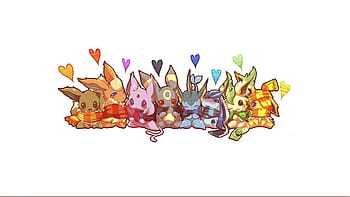 Eevee Pokemon Evolutions Wallpaper by NatuTorchic on DeviantArt