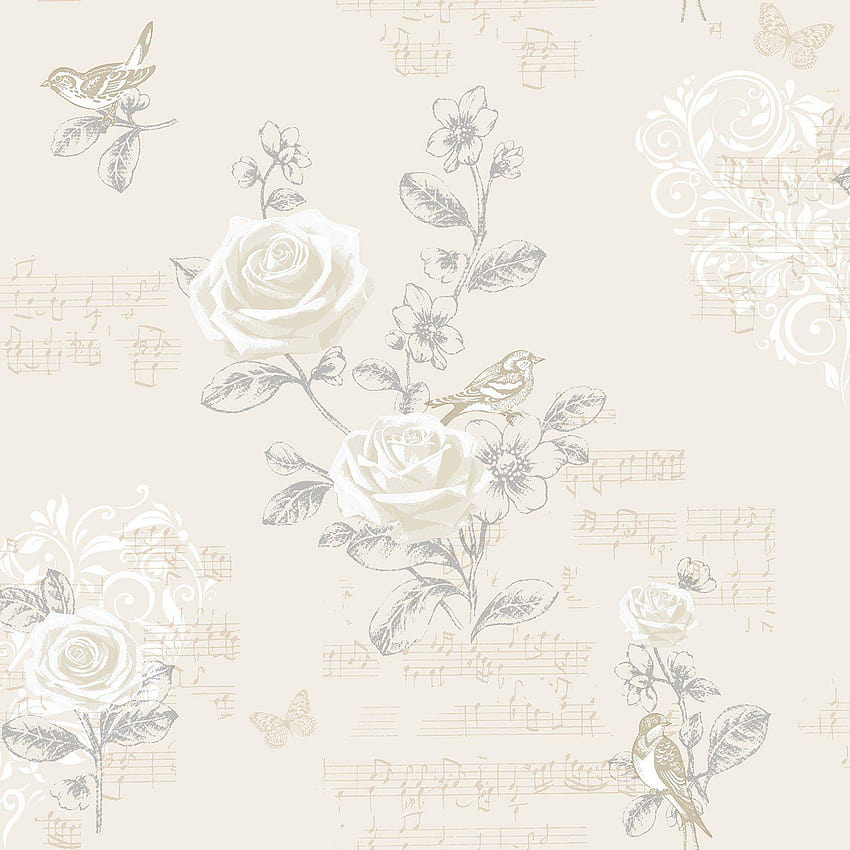 Beautiful shabby chic and wall coverings HD phone wallpaper