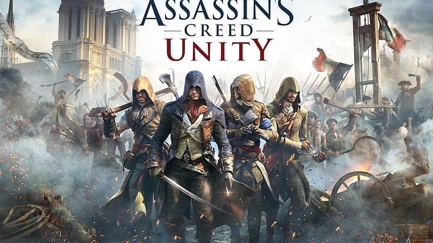 de Assassins Creed Unity en fondo de pantalla