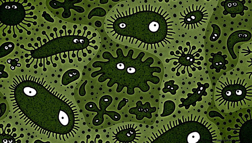 Bakteri Kartun, bakteri virus android Wallpaper HD