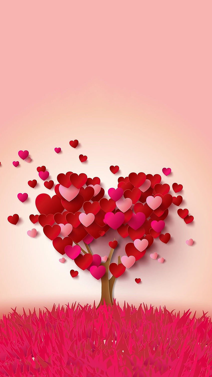 Love Valentine Android ~ Kecbio วาเลนไทน์แนวตั้ง วอลล์เปเปอร์โทรศัพท์ HD