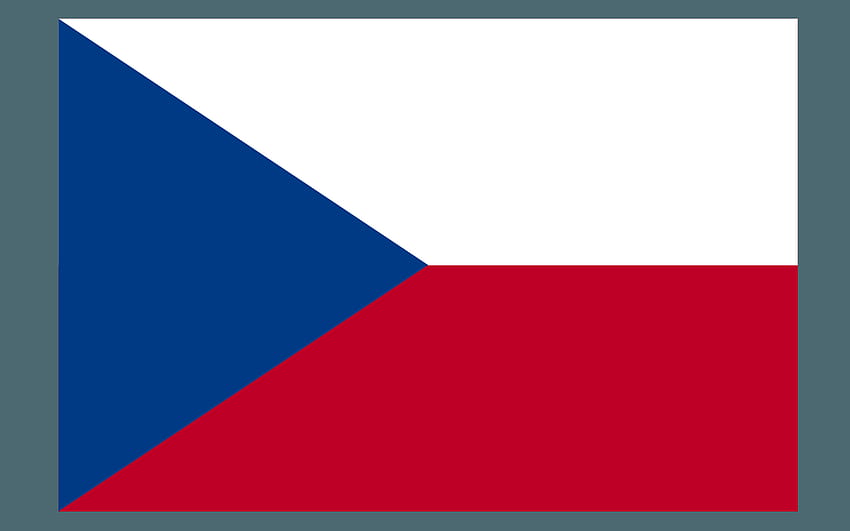 Чехия La République tchèque., знаме на Чешката република HD тапет