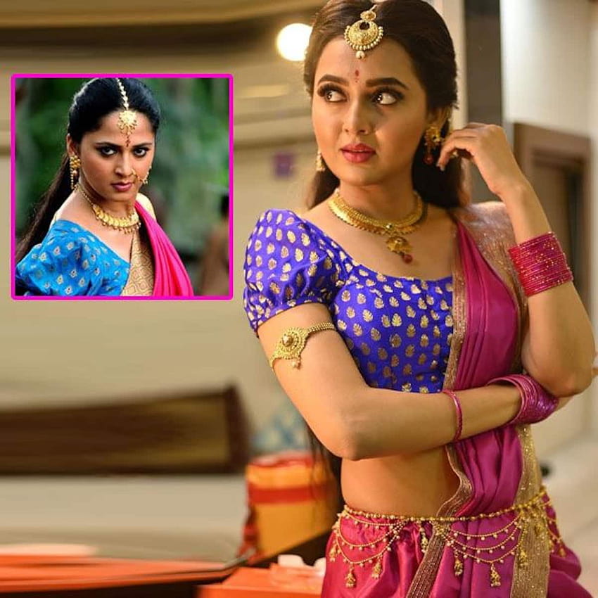 Tejasswi Prakash macht eine Devsena und wir sind überwältigt von ihrer Ähnlichkeit mit der Baahubali-Schauspielerin Anushka Shetty – siehe er HD-Handy-Hintergrundbild