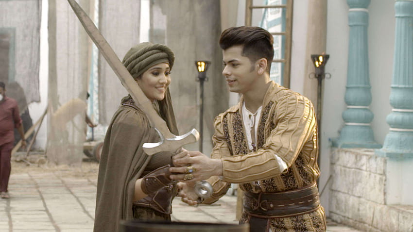 Aladdin: Naam Toh Suna Hoga: Siddharth Nigam lehrt Ashi Singh den Schwertkampf, Aladdin naam toh suna hoga ashi singh HD-Hintergrundbild