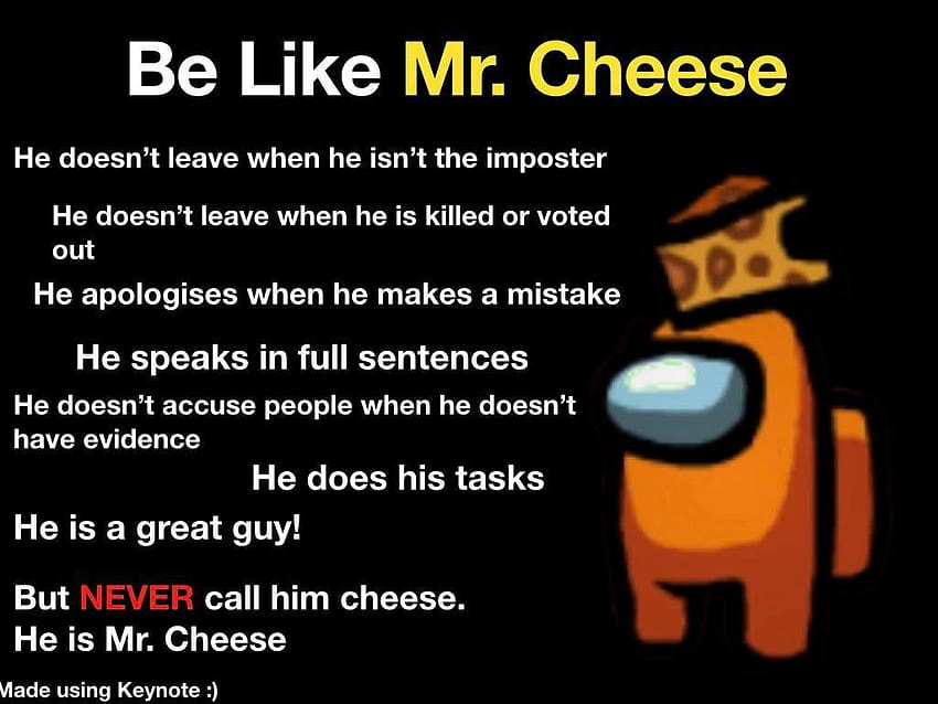 Mrcheese Among Us, Prince On Twitter Haha I Did The Funnee Meme Reason I Put Her As Pet Is Because The Cheese Is More Of The Master Because She Has No Idea, mr cheese HD wallpaper