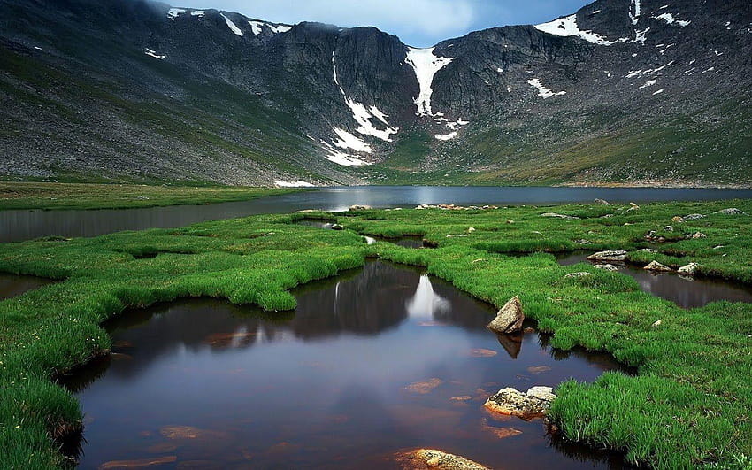 Top Nature Glacier Lake Mountains Clear Water High Res, naturaleza panorámica de alta resolución fondo de pantalla