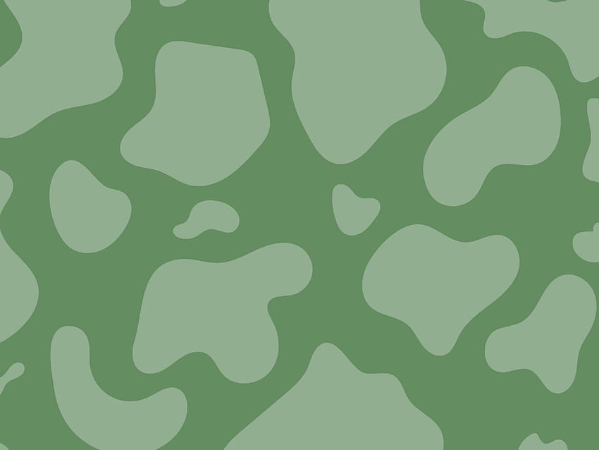 Sage Green Cow Cetak Pola Estetis Sage Green • Untuk Anda, anime laptop estetika hijau Wallpaper HD