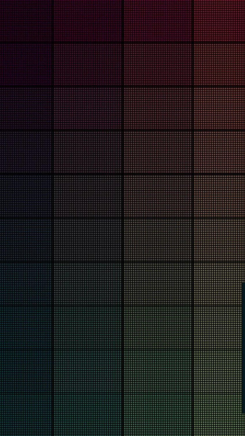 Patrones de diseño tipografía cuadrícula cuadrados espectro de color, un color fondo de pantalla del teléfono