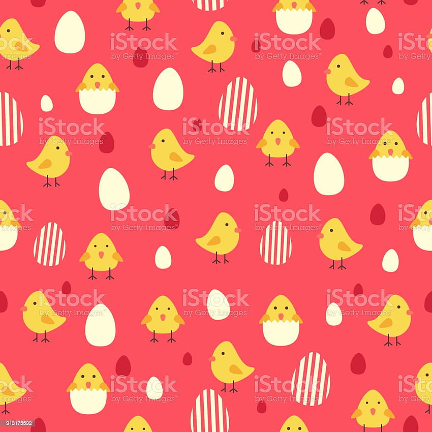 Chicken And Eggs Seamless Pattern Backgrounds Stock Illustration HD phone wallpaper