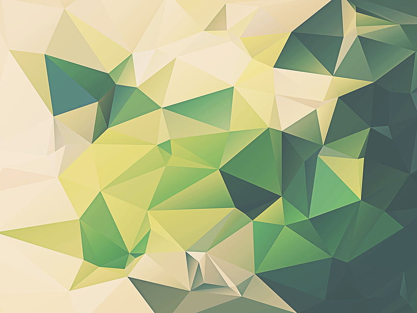 Free Vector  Elegant green geometric polygon background