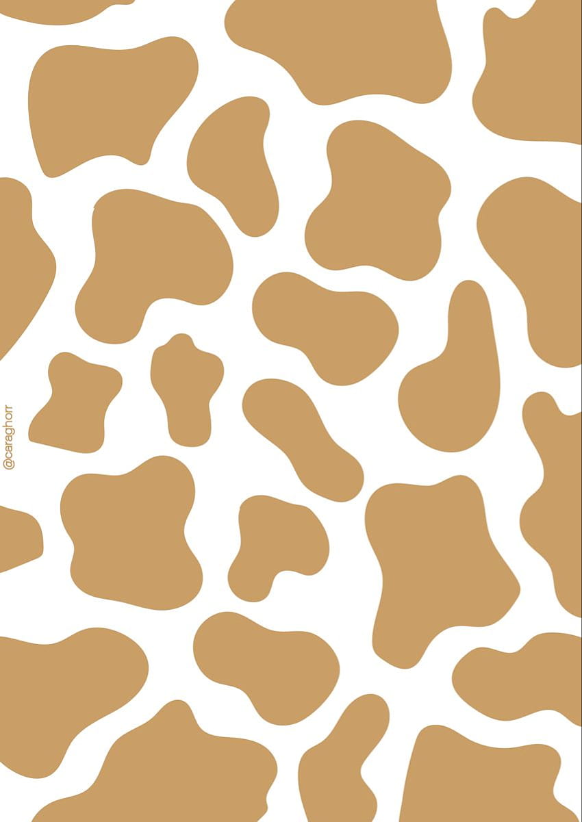 Tan Cow, brown cow print HD phone wallpaper