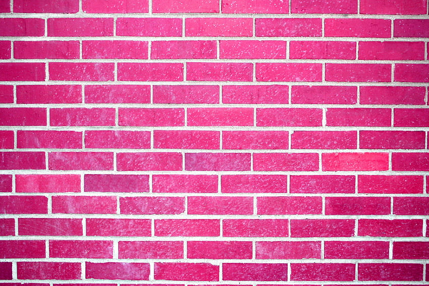 Pink Brick, neon brick HD wallpaper