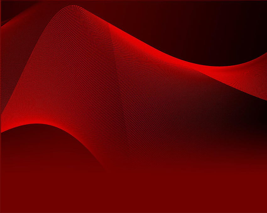 Latar Belakang Web Abstrak Bergelombang Merah, latar belakang warna merah Wallpaper HD