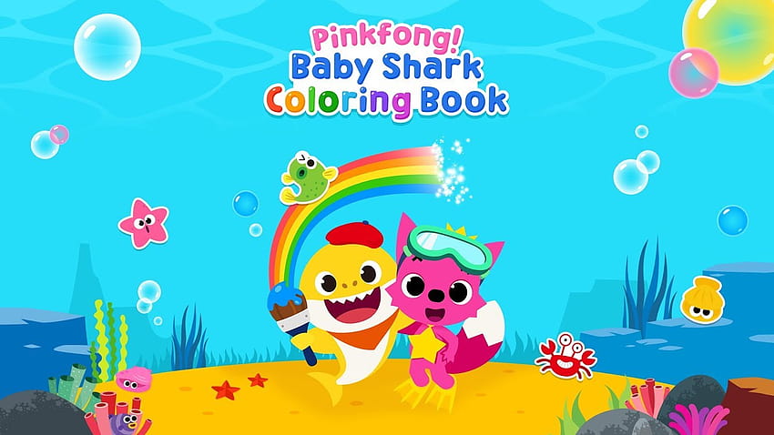 [App Trailer] Pinkfong Baby Shark Coloring Book [1280x720] for your , Mobile & Tablet, baby shark aesthetic HD wallpaper