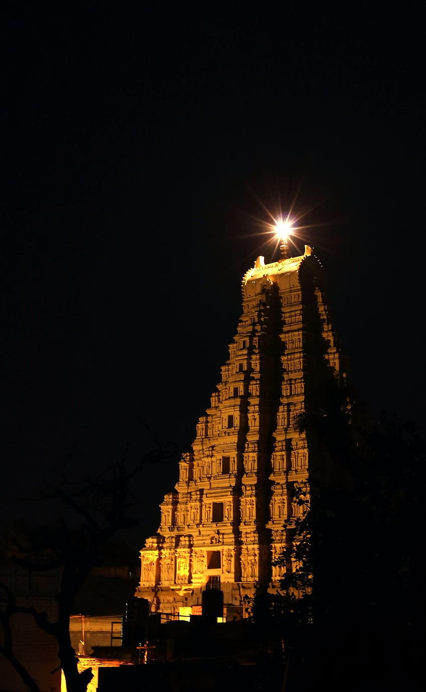 Templo hindú, gopuram fondo de pantalla del teléfono
