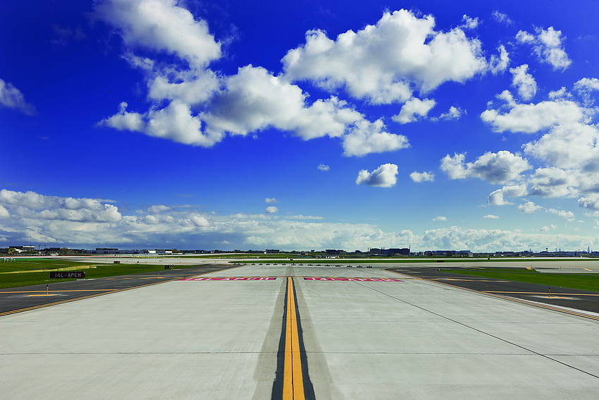 O'Hare Airport Runway 9L HD-Hintergrundbild