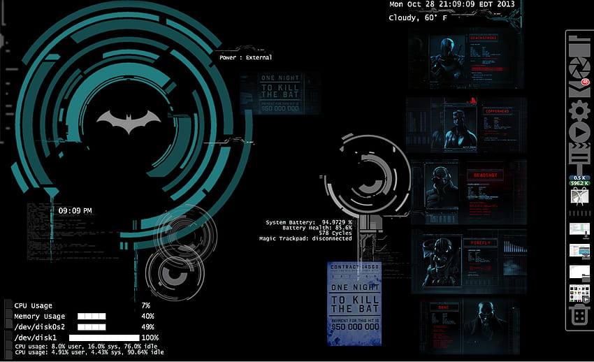 Bat-computer Sfondo HD