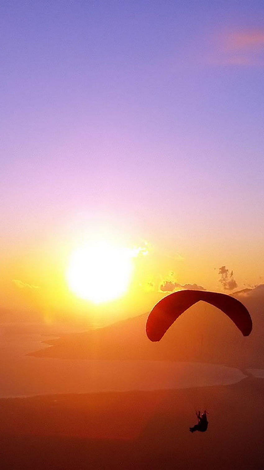 Paragliding Sunset Iphone 6 Plus HD phone wallpaper