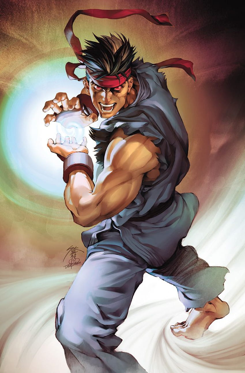 Street Fighter Ryu Hadouken Gaming HD電話の壁紙