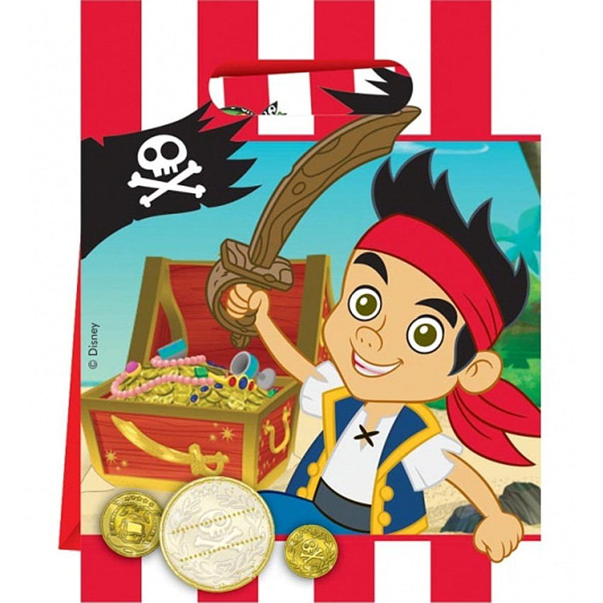 6 Jake & The Neverland Pirates Party Loot Bags, disney jake and the never land pirates HD phone wallpaper