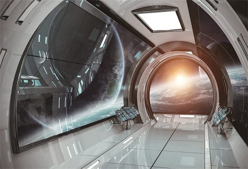 Amazon : AO 10x7ft Spaceship Interior Backgrounds Futuristic Science Fiction graphy Backdrops Spacecraft Cabin Shoot Studio Props Astronomy Universe Galaxy Outer Space Station Vinyl: Electronics HD-Hintergrundbild