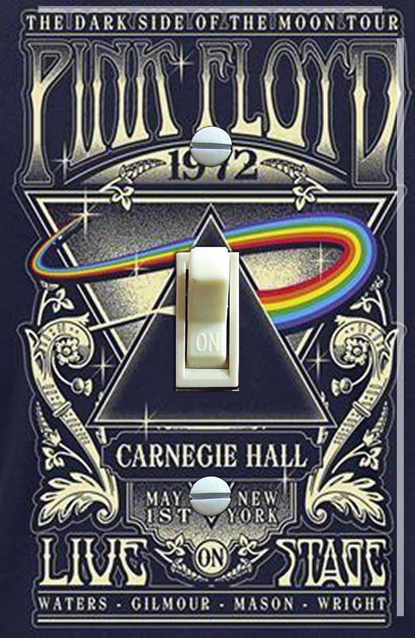 Pink Floyd 1972 Carnegie Hall Vintage Concert Poster Switch HD тапет за телефон