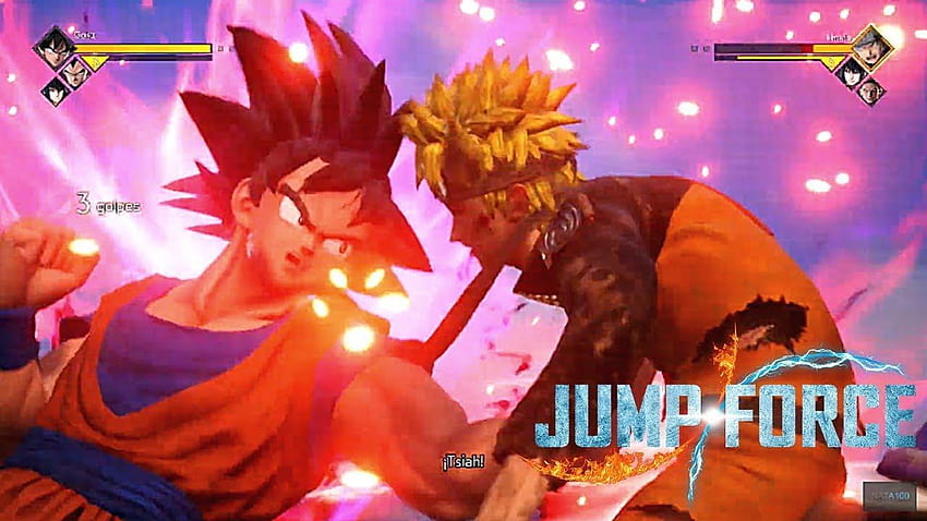 NATA100 Goku & Vegeta VS Naruto & Sasuke /, dragon ball z fusiona boruto y naruto fondo de pantalla
