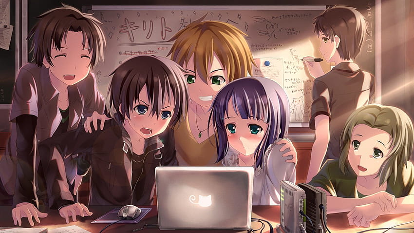 Gaming With Friends Anime HD wallpaper