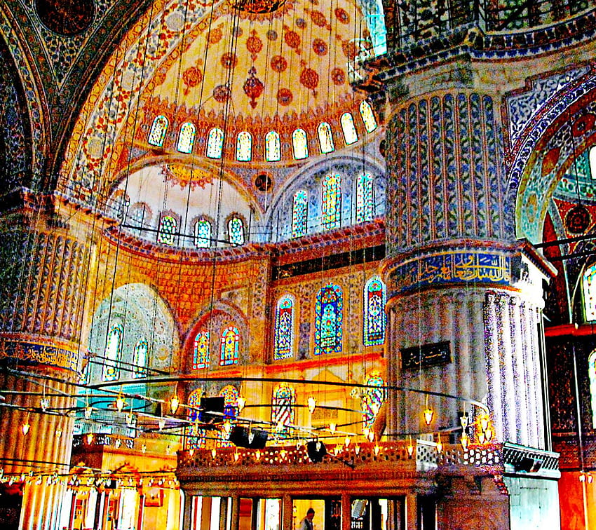 Blue Mosque Interior by dashti33 HD wallpaper