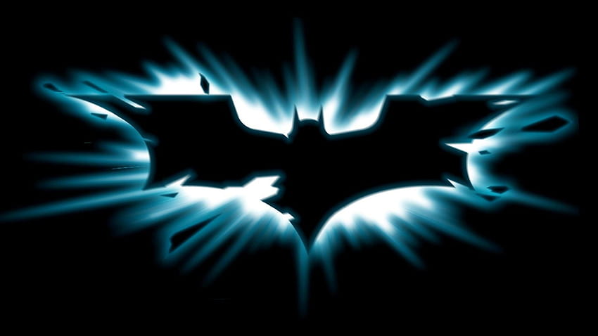Pics Batman Knight Dark Rises Logo Blue Black [1920x1080] dla Twojego , Mobile & Tablet, batman blue Tapeta HD