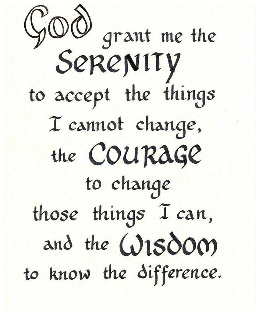 Serenity Prayer by PaperPath, mobile background of serenity prayer HD phone  wallpaper | Pxfuel